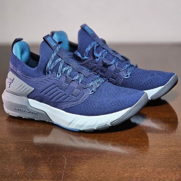 Under Armour UA Project Rock 3 Training Gym Shoes Navy Black White Tribase 11.5 main image 13